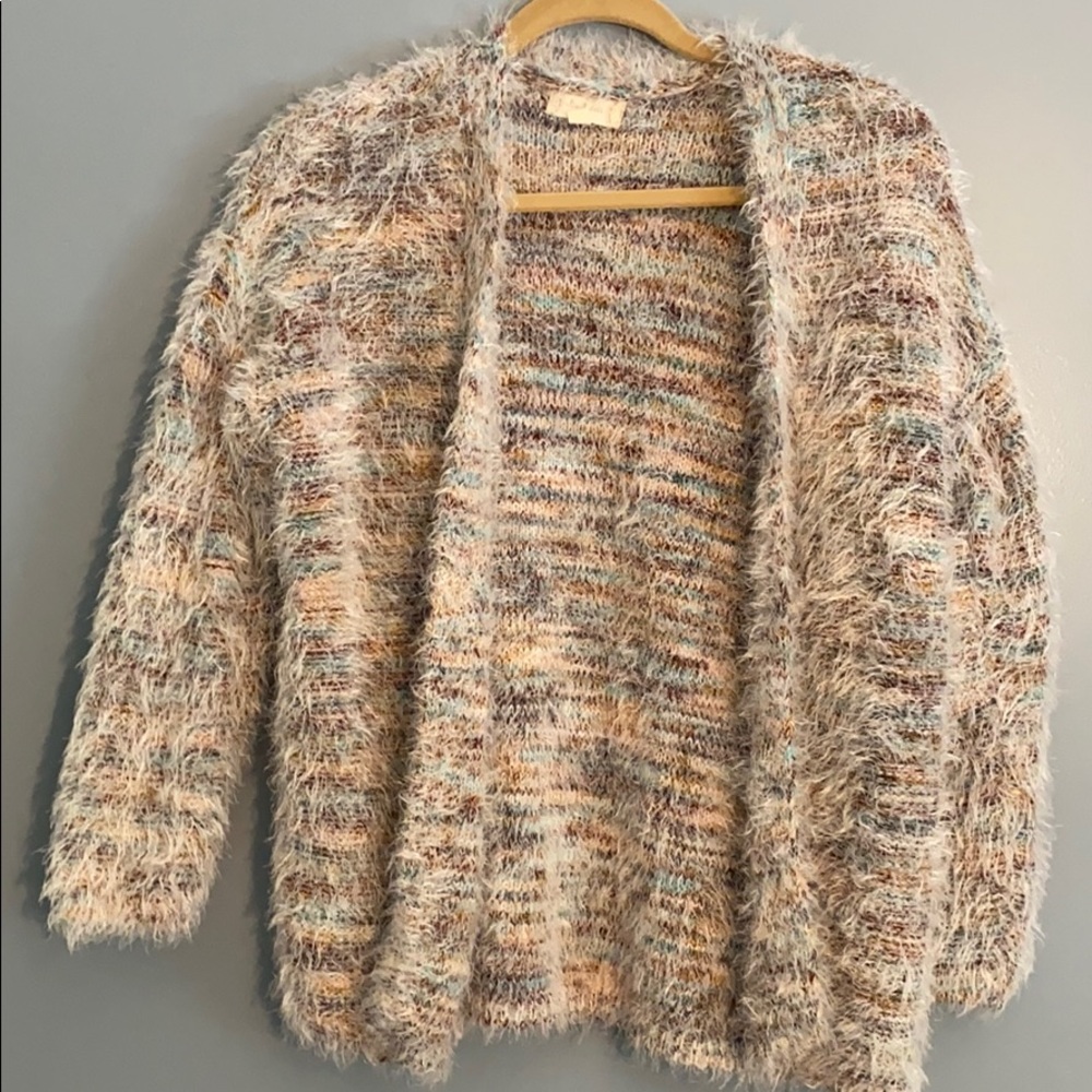 Altar’d state fuzzy cardigan sweater. So soft.